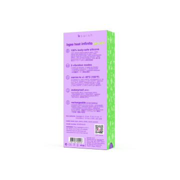 B SWISH - BGEE HEAT INFINITE DELUXE VIBRADOR RECARGABLE SILICONA LAVANDA