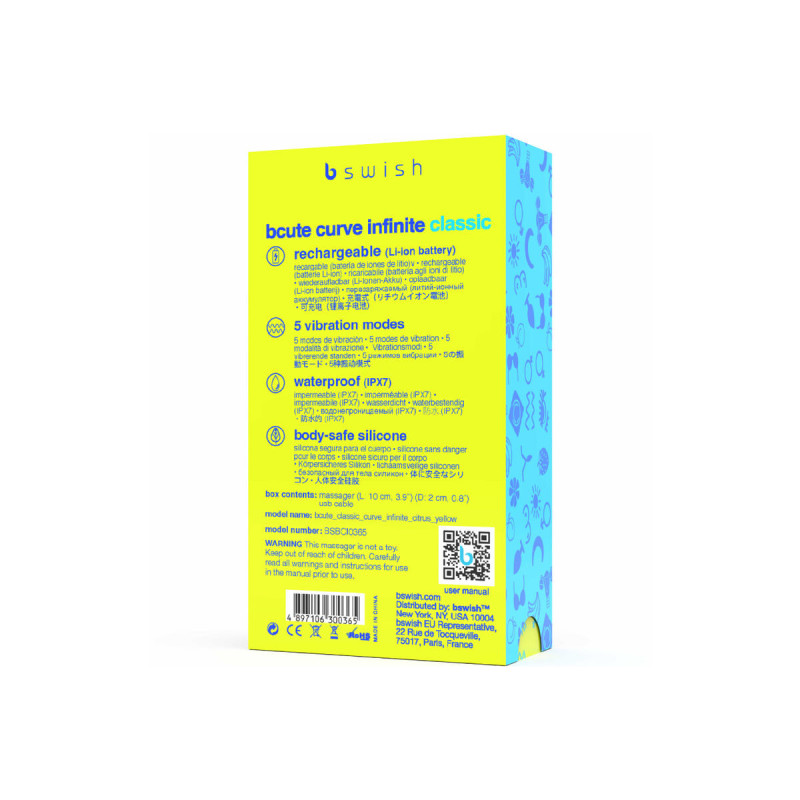 B Swish - Bcute Curve Infinite Classic Vibrador Recargable Silicona