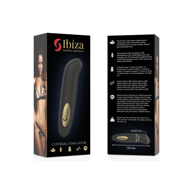IBIZA - STIMULATEUR DE CLITORIS CHARGEUR USB 10 MODES DE VIBRATION DO…