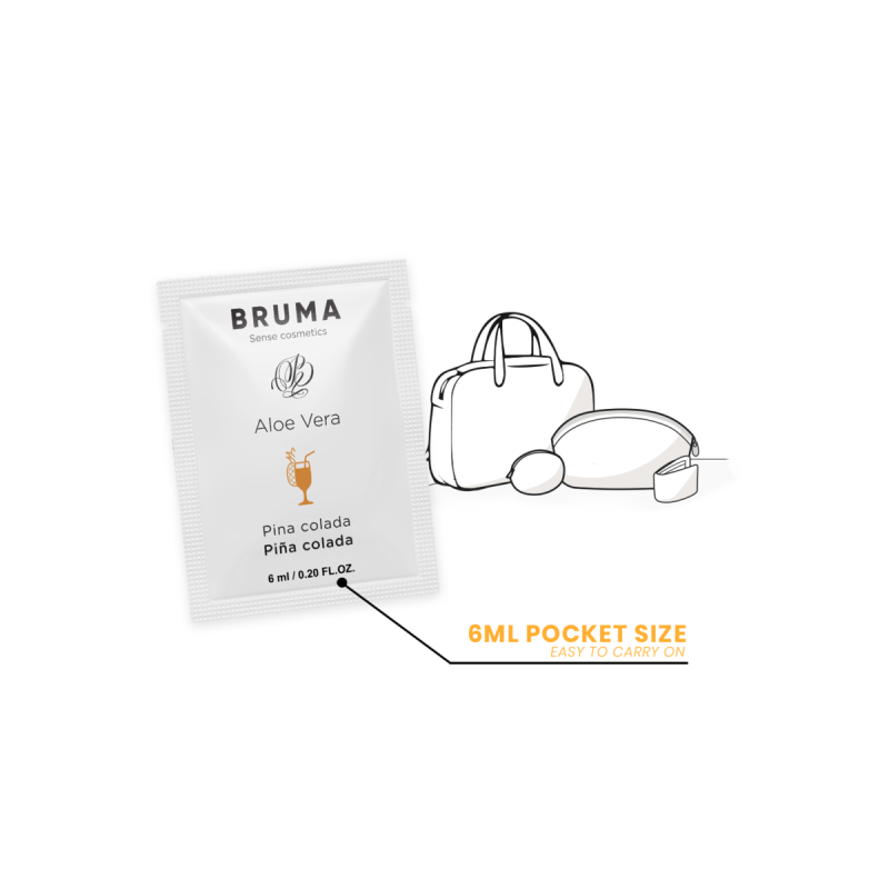 BRUMA - GEL GLISSANT À L''ALOE VERA SAVEUR PINA COLADA 6 ML - Une seu…