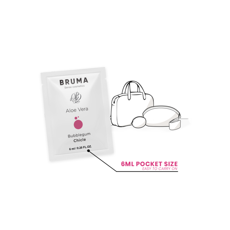 BRUMA - ALOE VERA GLEITGEL BUBBLEGUM GESCHMACK 6 ML - Einzelne Dosis
