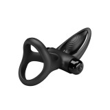 Pretty Love - Anillo Vibrador 10 Vibraciones Silicona Negro |