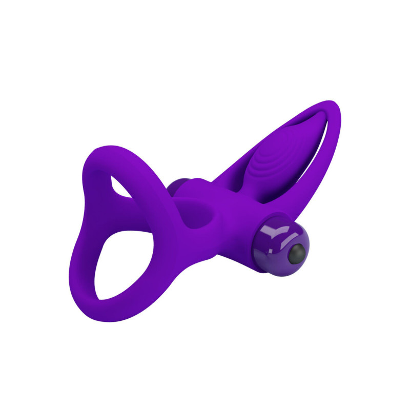 Pretty Love - Anillo Vibrador 10 Vibraciones Silicona Violeta |