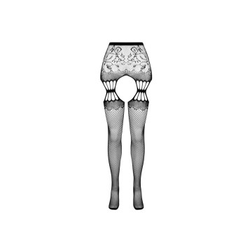PASSION - S027 SCHWARZE STRUMPFSTRUMPFHOSE, EINE GRÖSSE - PASSION WOM…