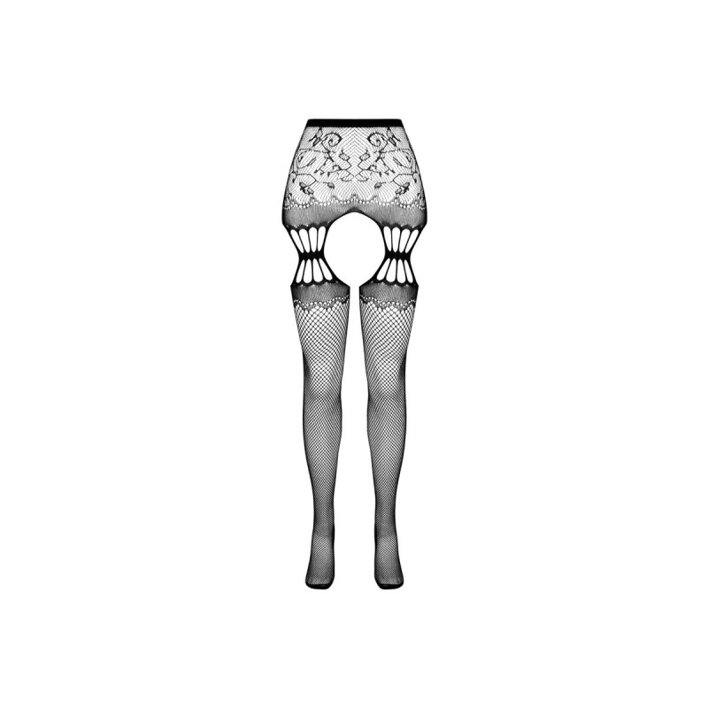 PASSION - S027 SCHWARZE STRUMPFSTRUMPFHOSE, EINE GRÖSSE - PASSION WOM…