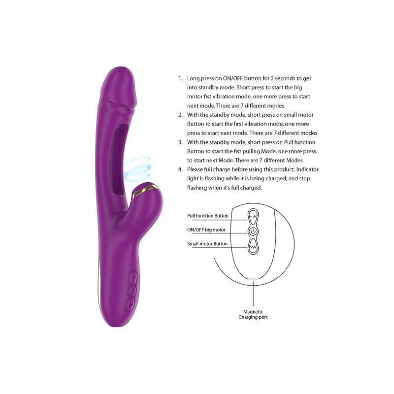 Intense - Ateneo Vibrador Multifunción Recargable 7 Vibraciónes Con