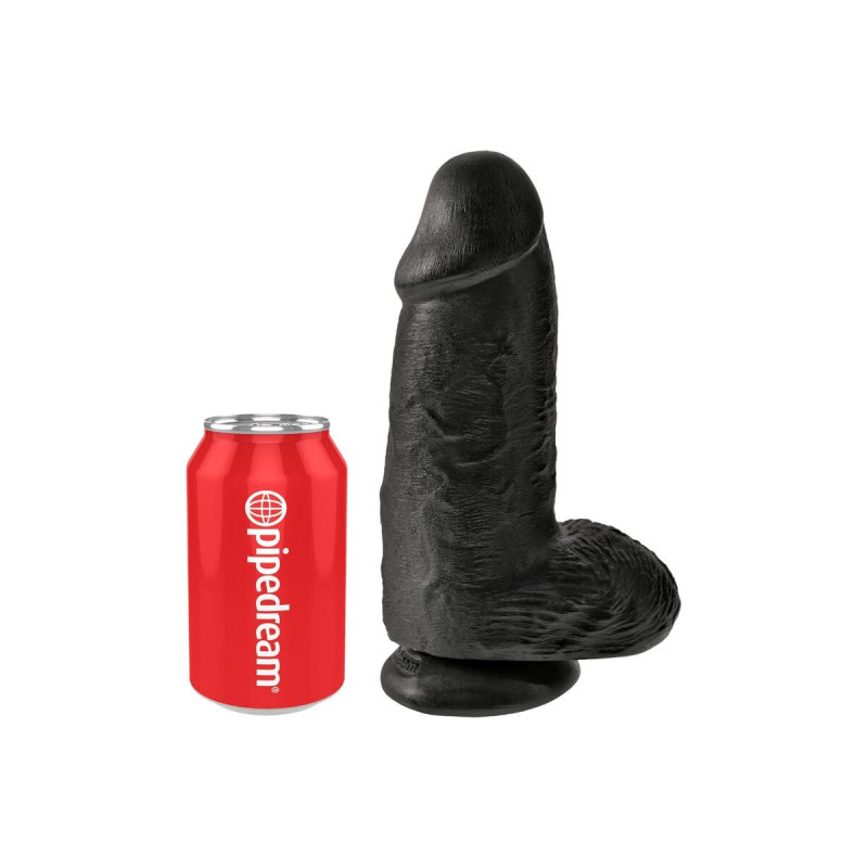King Cock - Pene Realístico Chubby 23 Cm Negro | Vybes.it