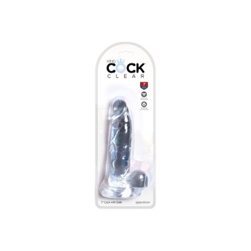 King Cock - Clear Pénis Réaliste Avec Boules 15.2 Cm Transparent |