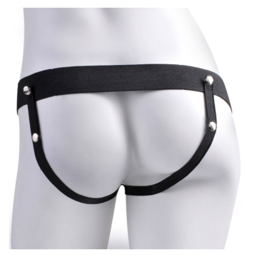 FETISH FANTASY SERIES - VERSTELLBARES GURT REALISTISCHER PENIS MIT WIEDERAUFLADBAREN BLLEN UND VIBRATOR 17,8 CM