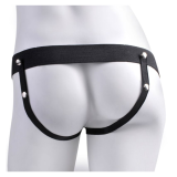 FETISH FANTASY SERIES - VERSTELLBARES GURT REALISTISCHER PENIS MIT WIEDERAUFLADBAREN BLLEN UND VIBRATOR 17,8 CM