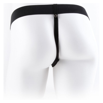 FETISH FANTASY SERIES - IMBRAGATURA REGOLABILE TELECOMANDO PENE REALISTICO CON TESTICOLI 17,8 CM