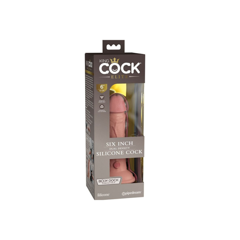 King Cock - Elite Gode Réaliste En Silicone 15.2 Cm | Vybes.it