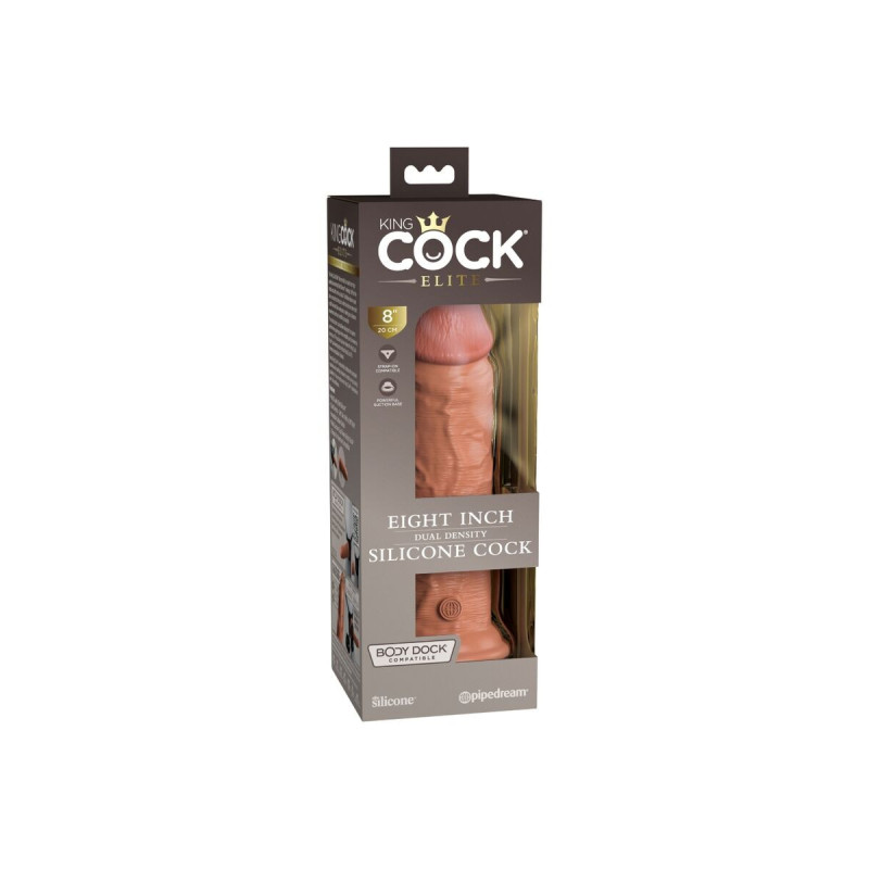 King Cock - Elite Realistic Silicone Dildo 20.3 Cm Caramel |