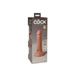 King Cock - Elite Dildo Realistico Vibrante E Silicone 15.2 Cm