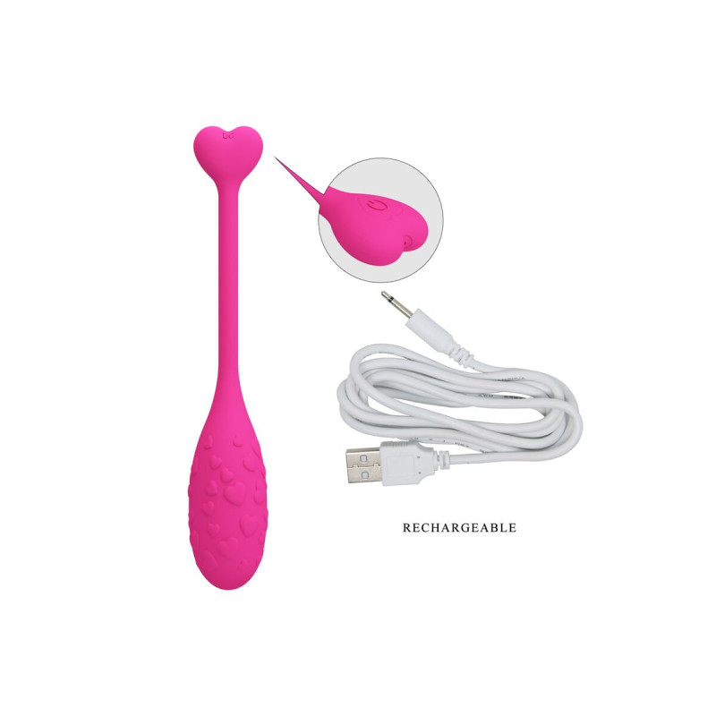 Pretty Love - Oeuf Vibrant Rose Fisher Contrôlé Par Application |