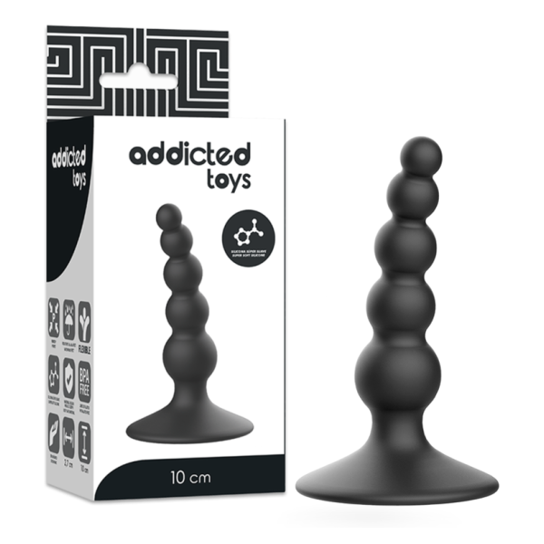 ADDICTED TOYS - ANAL SEXUAL PLUG 10 CM BLACK