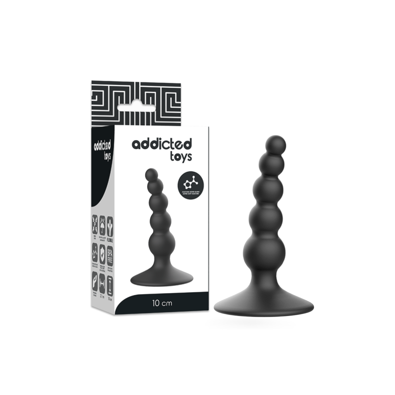 ADDICTED TOYS Plug Sessuale Anale 10 Cm Schwarz: Analplug | Vybes.it