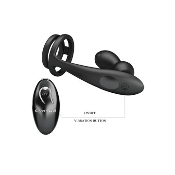 Pretty Love - Marshall Anillo Para Pene + Plug Anal Vibratorio &