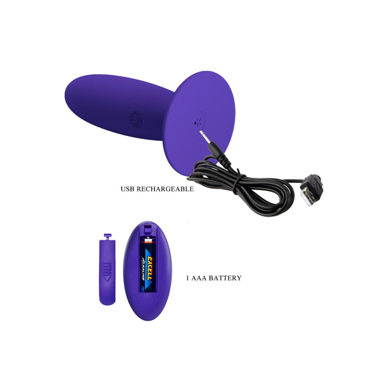 Pretty Love - Youth Plug Anal Vibrador Control Remoto Violeta |