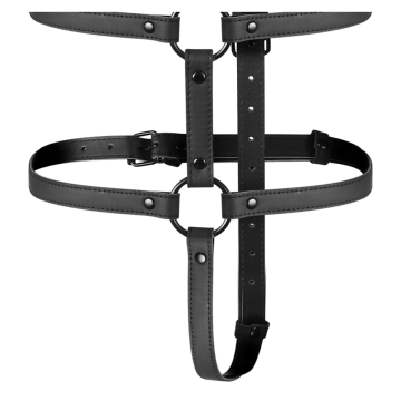 FETISH SUBMISSIVE BONDAGE - ARNÉS AJUSTABLE TORSO Y BRAZOS