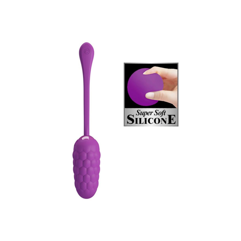 Pretty Love - Huevo Vibrador Con Textura Marina Recargable Morado |