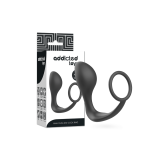 Addicted Toys - Plug Anal Con Anillo Silicona Negro | Vybes.it