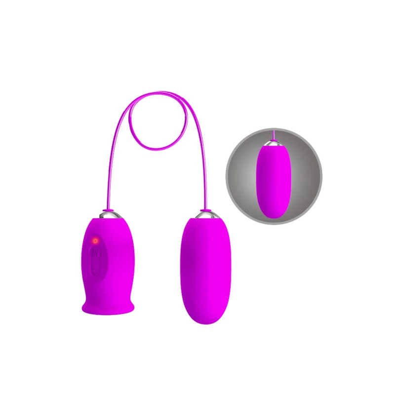Pretty Love - Daisy Huevo Dual Vibrador Recargable Morado | Vybes.it
