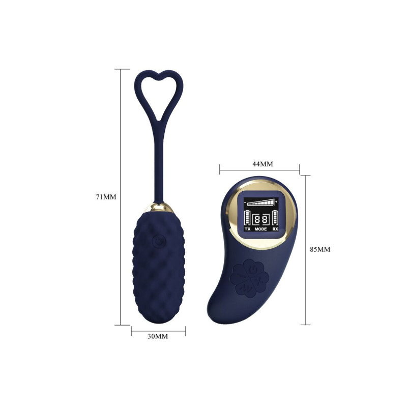 Pretty Love - Vivian Huevo Vibrador Control Remoto Azul | Vybes.it