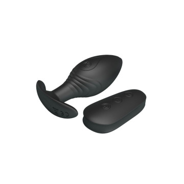 Pretty Love - Regina Plug Anal Vibrador Recargable Negro | Vybes.it