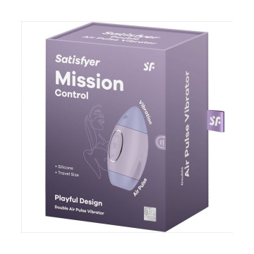 Satisfyer - Mission Control Lila Vibrador Pequeño De Doble Impulso