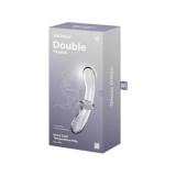 Satisfyer - Double Crystal Dildo Transparente | Vybes.it