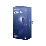 Satisfyer - Double Crystal Dildo Azul | Vybes.it