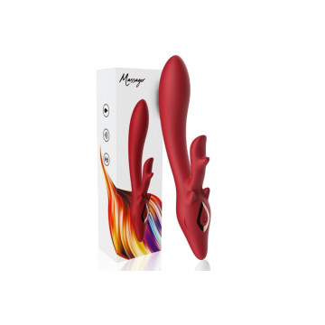 Armony - Elk Vibrador Rabbit Curvo Red | Vybes.it
