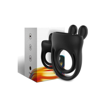 Armony - Anillo Vibrador Rabbit Negro | Vybes.it