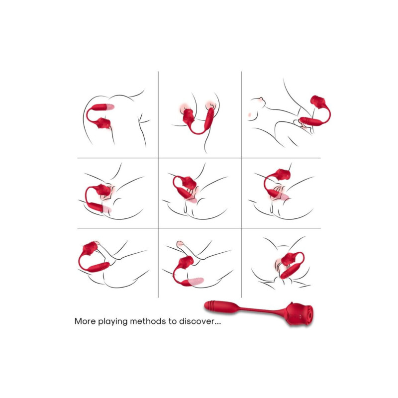 Armony - Roseknigth Succionador Clítoris & Vibrador Rojo | Vybes.it