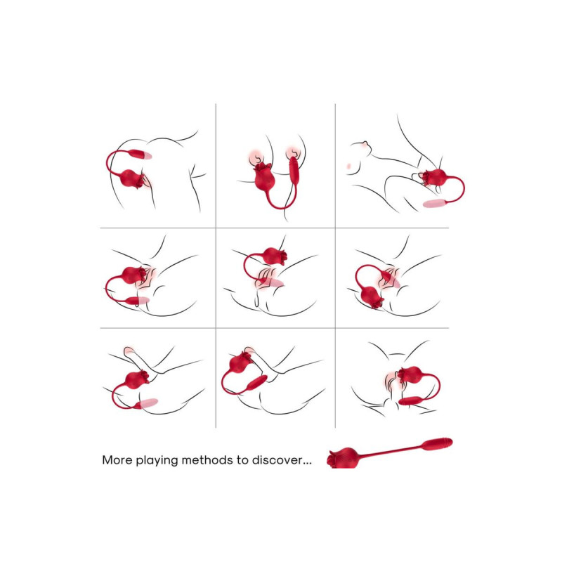 Armony - Roselip Estimulador Clitoris Con Lengua 10 Modos &