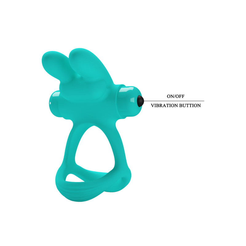 Pretty Love - Dante Anillo Vibrador Rabbit Verde | Vybes.it