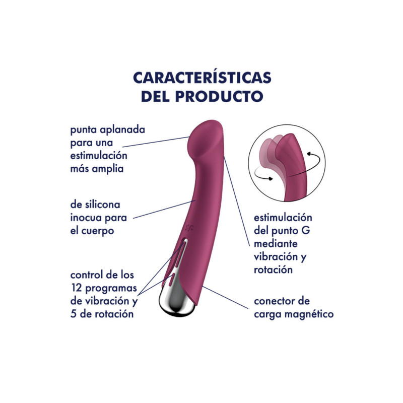 Satisfyer - Spinning G - Sport 1 Vibrador Rotador Rojo | Vybes.it