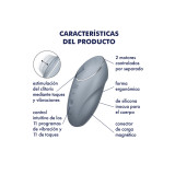 Satisfyer - Tap & Climax 1 Vibrador Lay - On Gris | Vybes.it