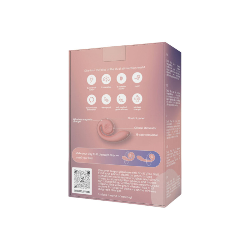 Snail Vibe - Gizi Estimulador Dual Rosa | Vybes.it
