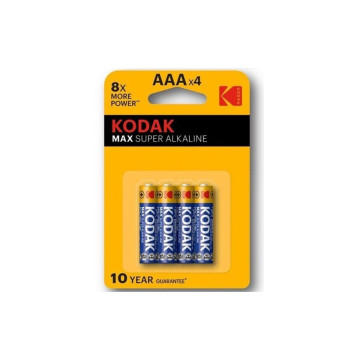 KODAK - BATTERIA MAX SUPER ALCALINA AAA LR03 BLISTER * 4 - Batterie