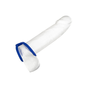 CALEXOTICS - ADMIRAL DUAL COCK CAGE BLUE - Cockrings without vibration
