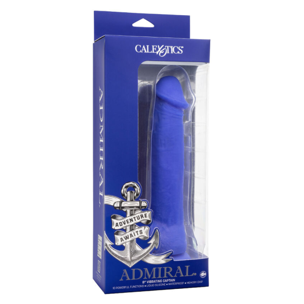 CALEXOTICS - ADMIRAL VIBRATEUR GODE RÉALISTE CAPTAIN BLEU