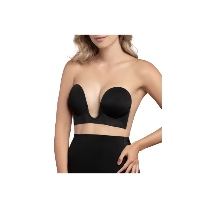 Bye - Bra - Sujetador Sin Asas En U Negro Copa E | Vybes.it