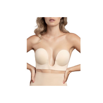 Bye - Bra - Sujetador Sin Asas En U Beige Copa E | Vybes.it