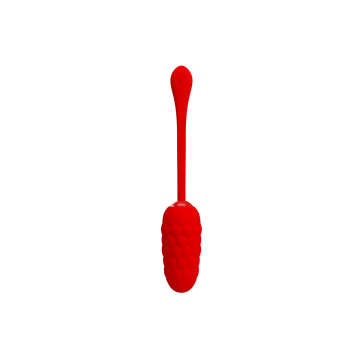 Pretty Love - Huevo Vibrador Con Textura Marina Recargable Rojo |