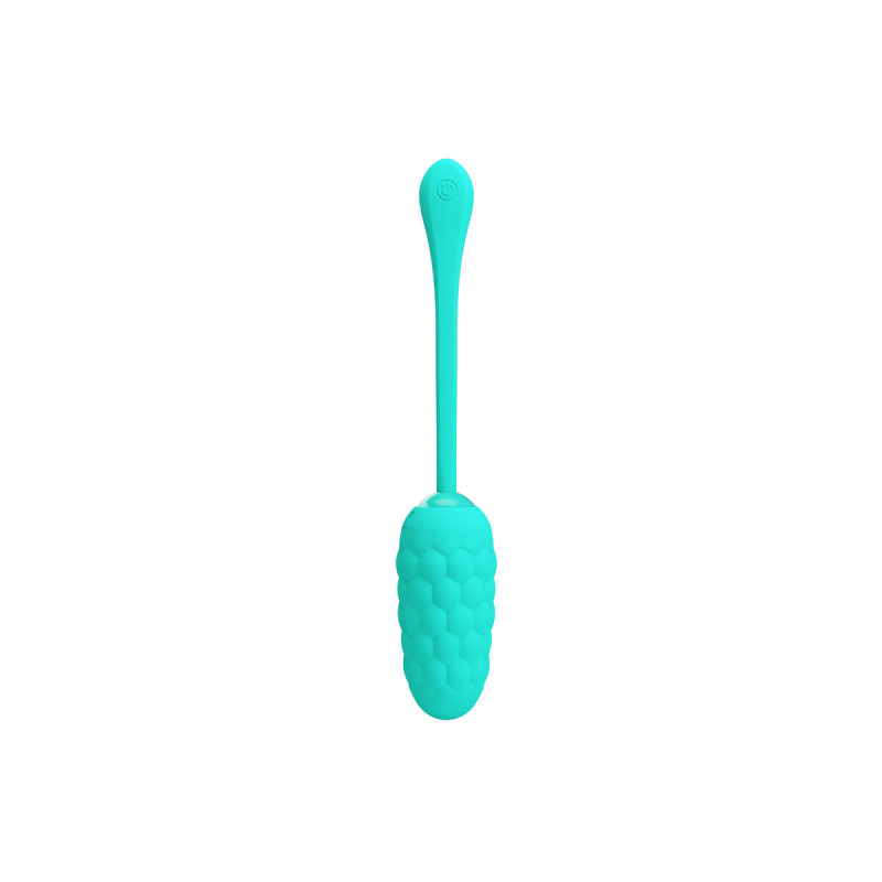 Pretty Love - Huevo Vibrador Con Textura Marina Recargable Verde