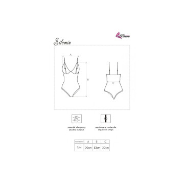 Livco Corsetti Fashion - Silomin Lc 1401 Body + Bata Negro Talla
