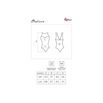 LIVCO CORSETTI FASHION - MUDIENIN LC 90654 BODY NEGRO L/XL