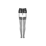 Livco Corsetti Fashion - Strumpfgürtel + Strümpfe Schwarz L/Xl |